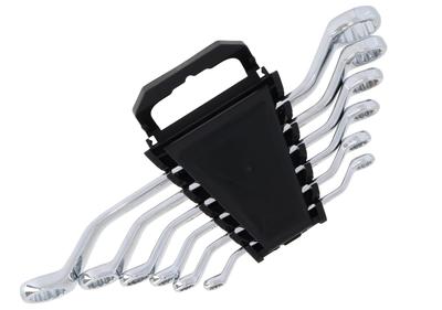 Open End Wrench 8 X X X X X X for Tightening and Loosening Bolts and Includes Holder for Convenient Storage Set, 6-Piece Set, Metric, 10mm/10