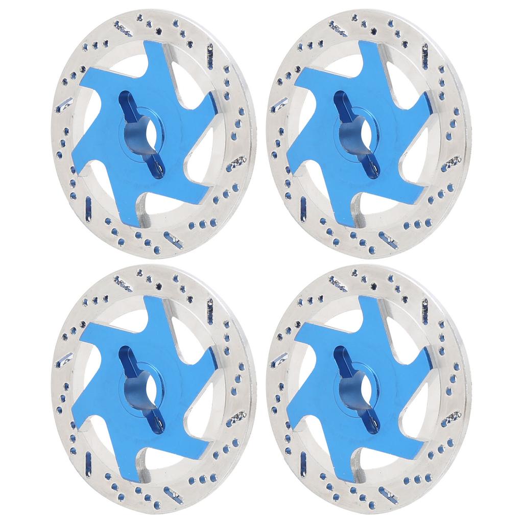 4PCS Universal Aluminum Alloy RC Car Brake Disc Metal Hex Adapter for 1 10 Remote Control CarDark Blue