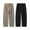 Men's Black Trousers Men's Straight Casual Suit Pants New Autumn and Winter Old Money Pants Drape Wide-leg Pants