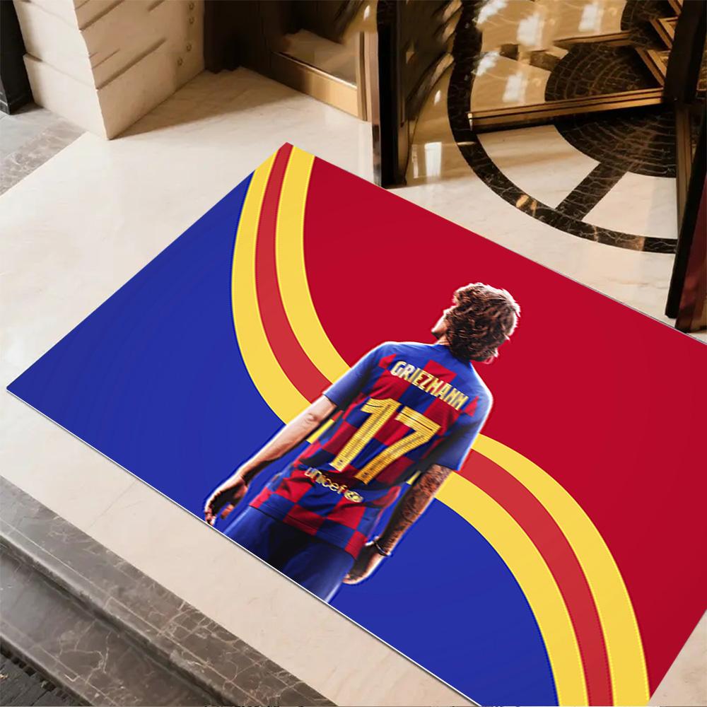 Atletico Madrid Player Floor Rug Office Rug Design for Kitchen Foyer Dining Room Dormitory Anti-slip Rug Decorate Offices Gift for Festivals
