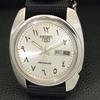 Seiko 5 AUTOMATIC JAPAN MENS 6119C VINTAGE ARABIC SILVER DIAL WATCH A702454-5 R124-a702454
