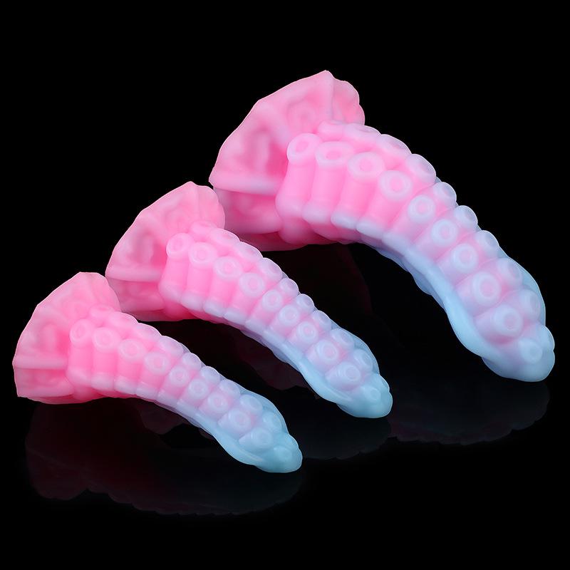 Luminous Octopus Anal Plug - Super Soft Silicone Suction Cup for Anal Stimulation