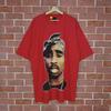 Rare!! Tupac Shakur American Hip Hop Rapper Big Print Promo Music T-shirt XL Size