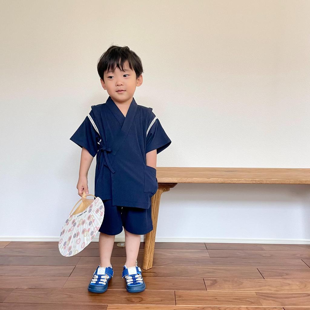 Comme Ca Ism Jinbei Navy (Japanese Kimono) 23-92UI01-204, 80-90cm,