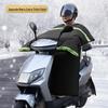 Men's Windproof & Waterproof Electric Motorcycle Winter Windshield with Sun Protection & Plush Lining