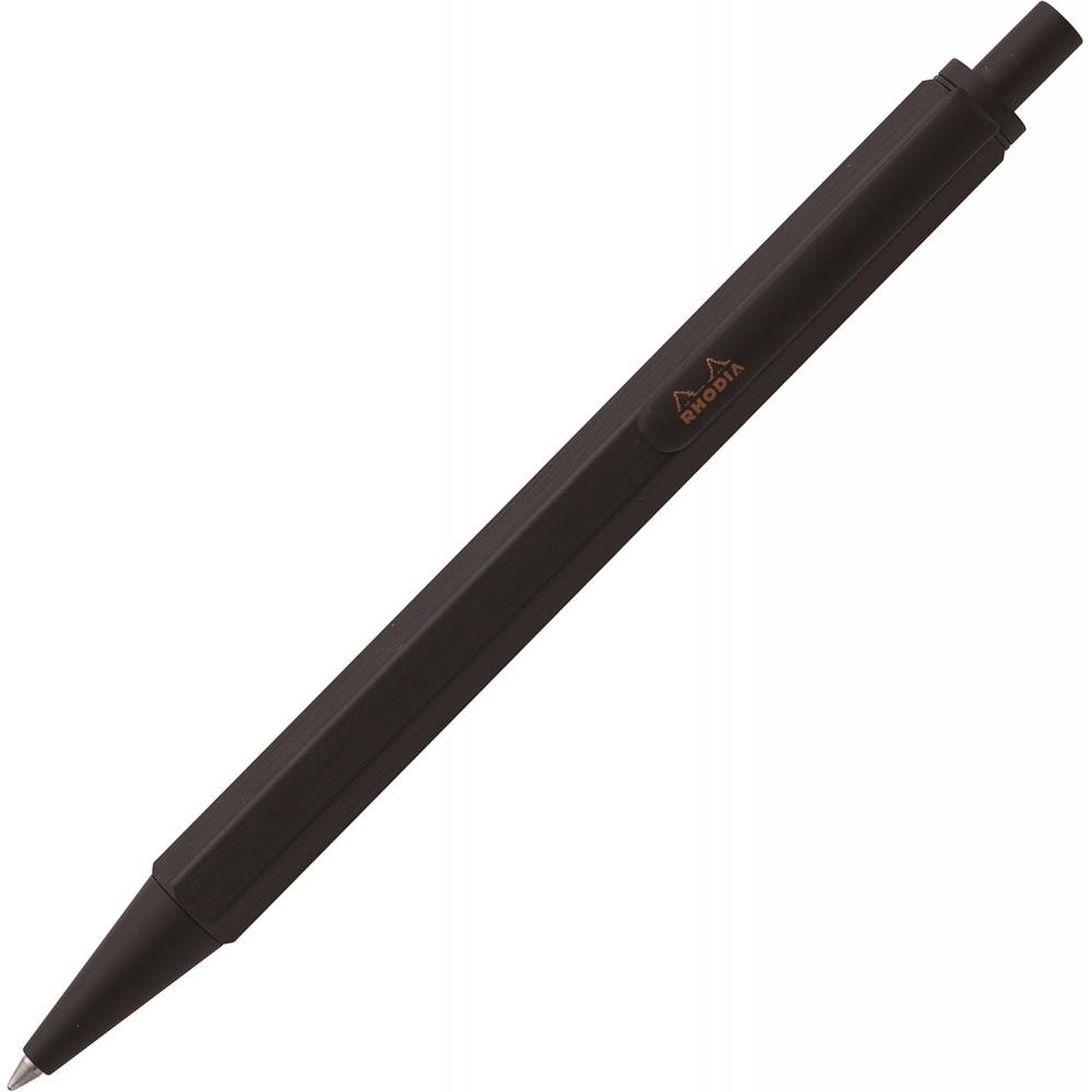 Rhodia Rhodia Ballpoint Pen Script 0.7mm Hexagon Shaft Aluminum Black Cf9289 Black Ballpoint