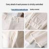 Women's Gray Cashmere Scimitar Wide-Leg Trousers – Fleece-Lined Wool for Autumn/Winter 2025