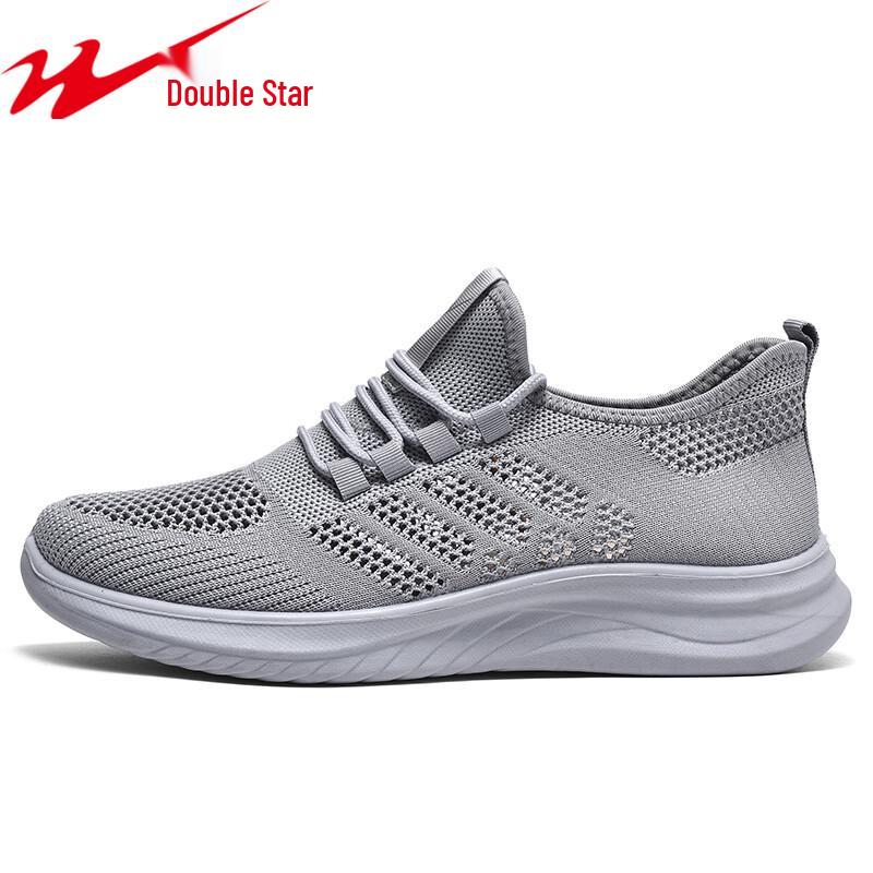 

Double Star BaTe Men s Summer Breathable Mesh Slip-On Shoes 44