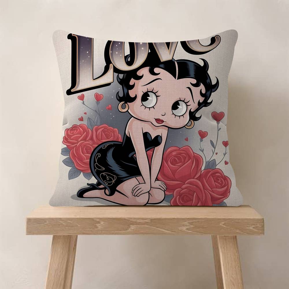 Pretty Cartoon BBetty Bboop Pillow Gift Home Office Decoration Bedroom Sofa Car Cushion Cover Case x