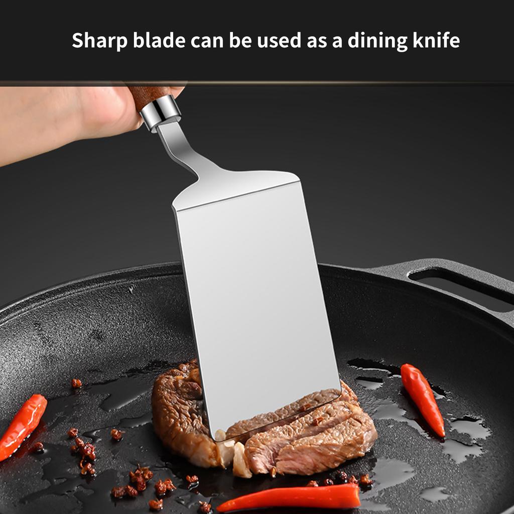 Multifuntional Cooking Spatula Frying Turner Food Turner 304Stainless Steel Texture Suitable for Kitchen Daily Cooking