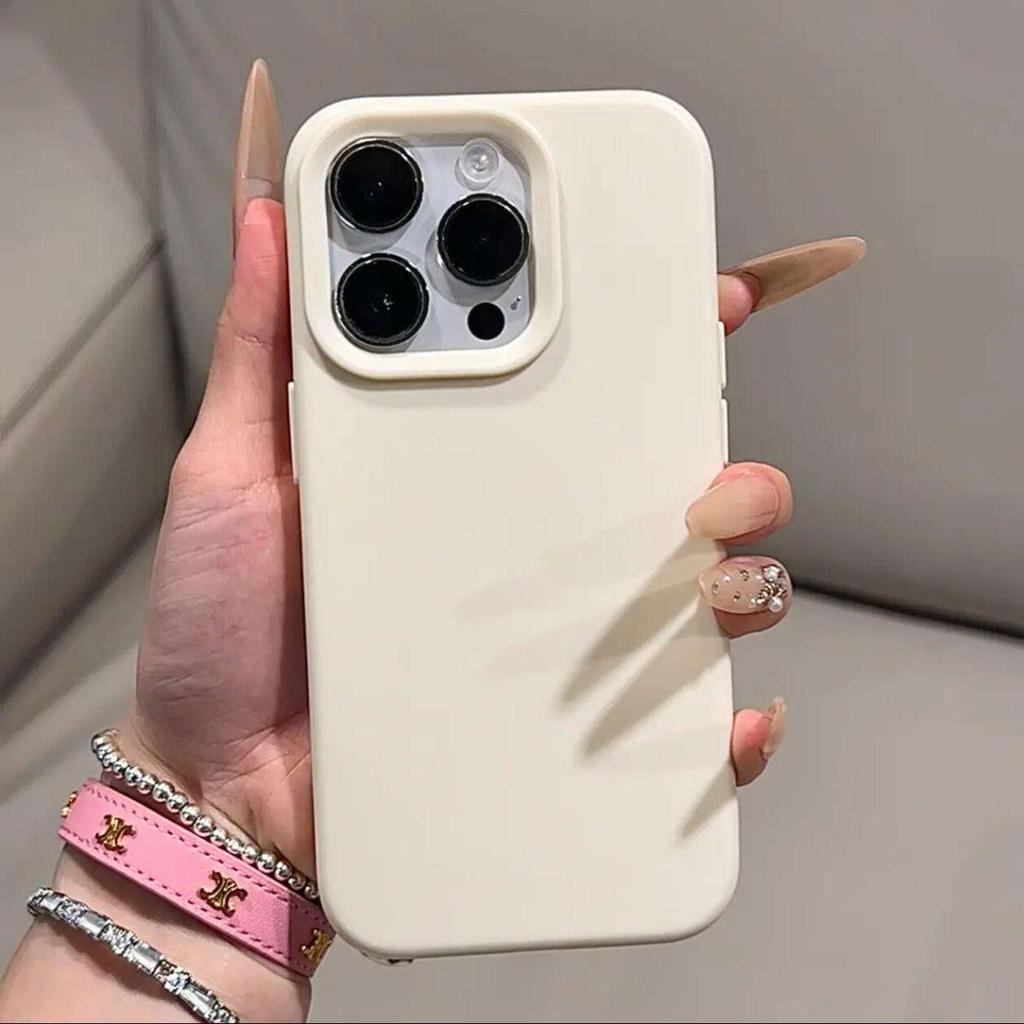 Ins Dopamine Simple Solid Color Suitable for Apple 17promax Mobile Phone Case 16 New Iphone15pro Premium