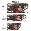 Cute Anime Girl Rubber Gaming Mouse Pad MM Decoration Keyboard Mousepas Kawaii warrior Large DeskMat for Laptop Gamer Pad