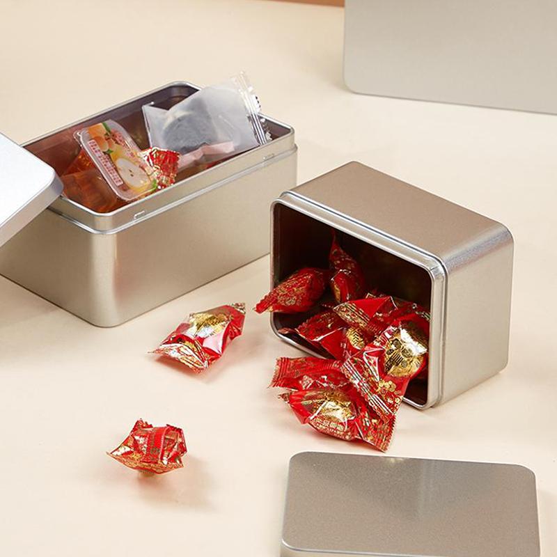 Tea Packaging Cans General Square Cans Dahongpao Green Tea Loose Tea Packaging Boxes Tinplate Empty Cans