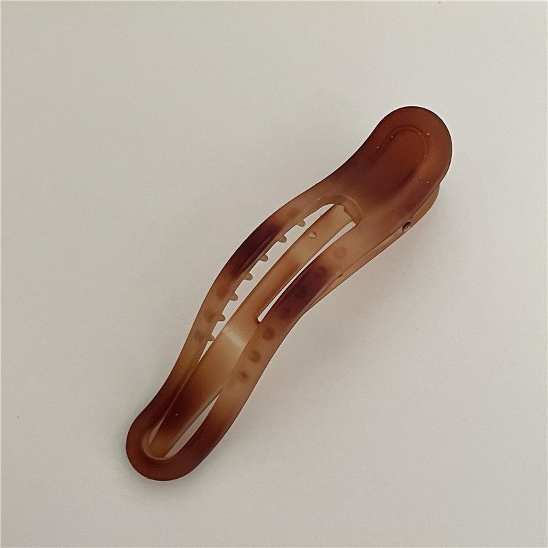 New Vintage Duckbill Hair Clamp Semi Opaque Matte Ins Trendy Summer Accessory