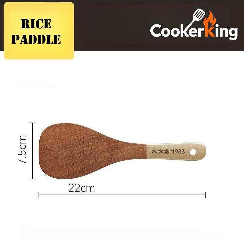 

COOKER KING 4 in1 Cooking Tool Set Ebony Spatula and Spoon for Kitchen Use Kitchenware Exquisite Kitchen Tools Gift To Family