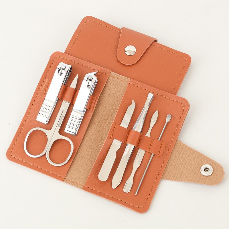 7-Piece Manicure Set: Nail Clippers, Pliers, Scissors & LOGO Print Gift Set
