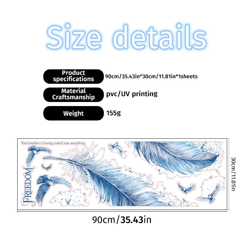 

Наклейка крыльцо декоративная наклейка на стену креативная наклейка на стену для фона столовой наклейка перо 30*90