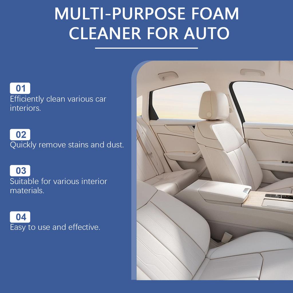 RAYHONG Multi-Purpose Automotive Interior Foam Cleaner Automotive Leather Fabric Plastic Interior Cleaner
