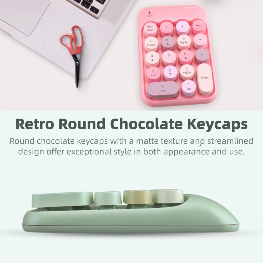 Rechargeable Digital Keyboard Colorful Accounting Keyboard Mini Portable Keypad  Office