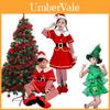 Enchanting Girls Christmas Tree Costumes Cozy Kids Cosplay Dress With Charming Hat