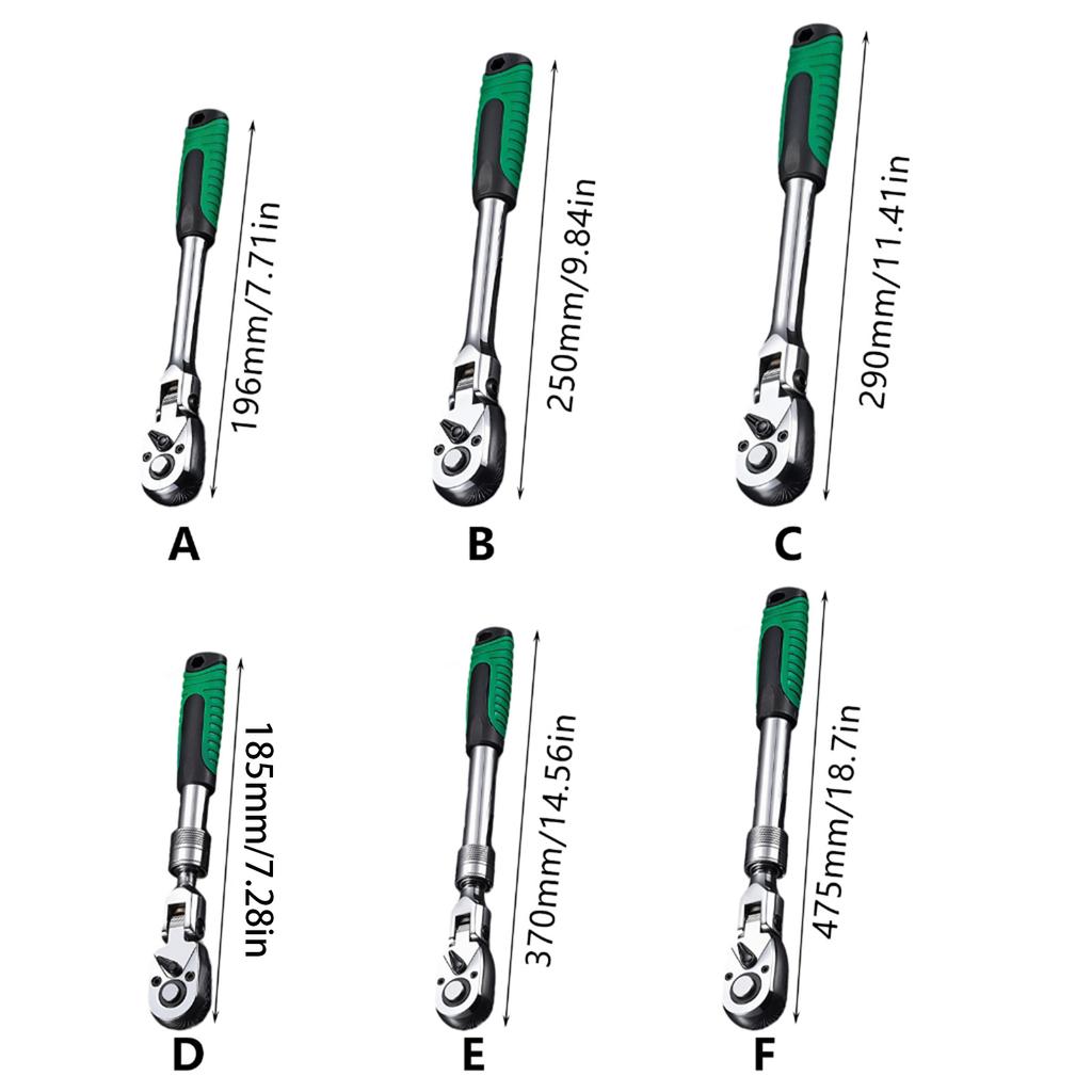 3/8inch 1/2inch 1/4inch 72 Tooth Drive Ratchet Wrench Professional Automotive Improvement Easy Socket Wrench Tool