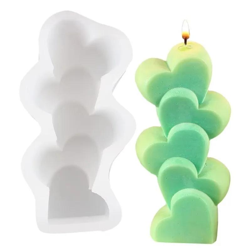 1 Pcs Silicone Candle Mold DIY Candle Making Soap Resin Mold Gifts Craft Home Decor Moldes Silicona Para Manualidades Wholesale