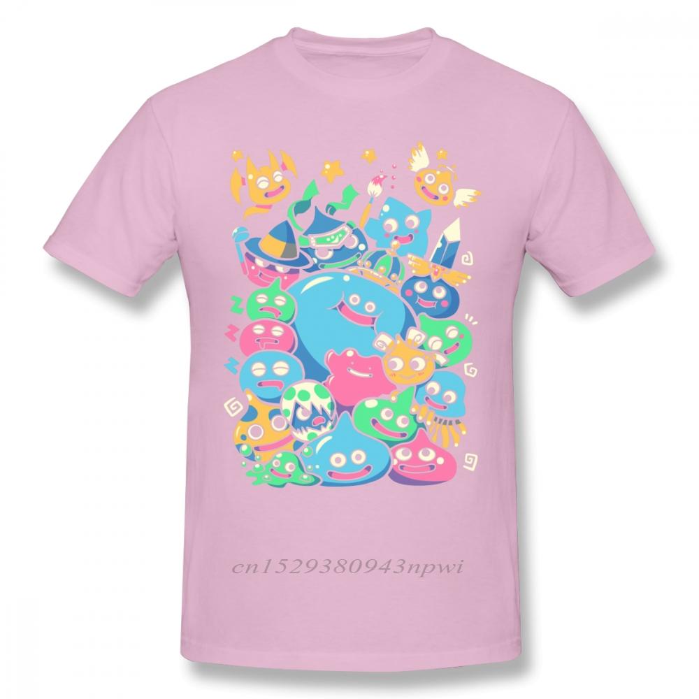 Dragon Quest T Shirt Slime Party TShirt Funny Beach Tee Shirt 100 Cotton Printed Unisex Short Sleeves Oversize Tshirt