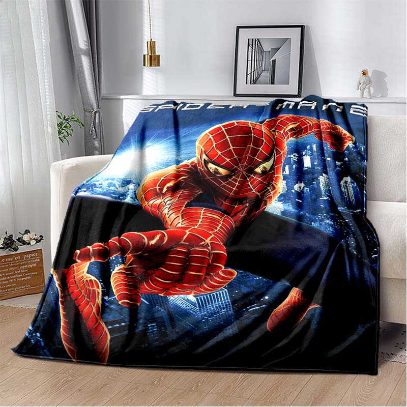 2026 New Spider-Man DIY Printed Blanket, Living Room/Bedroom Shawl, Suitable for Home, Office and Leisure Use, and Can Also Be