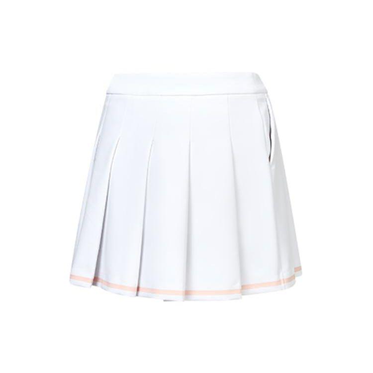Fila Golf Loose Pleated Casual Skirt Women Skirts Jade-White A11W245307F-WT