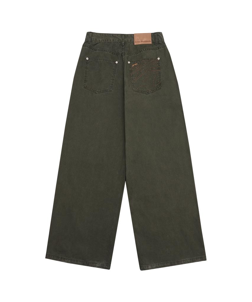 AMES-WORLDWIDE Overfit Cotton Pants Khaki