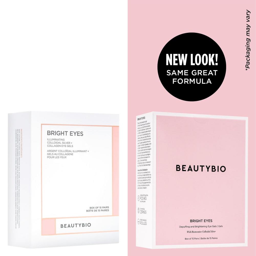 Beautybio Bright Eyes Collagen Infused Brightening Colloidal Silver Eye Masks