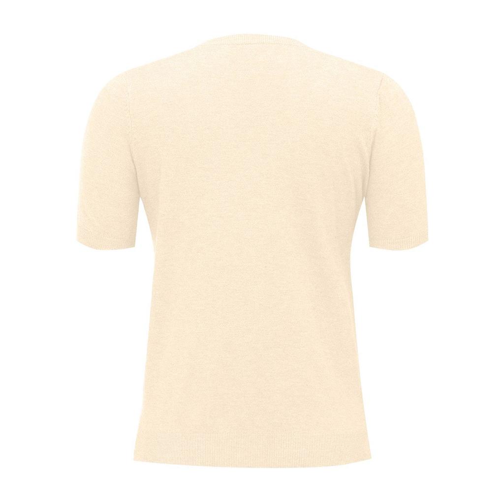 Women's Sweater T-Shirt Short Sleeve Knitted Tops Pullover V-Neck Sweater Lightweight Casual Color Sweater Elegant Spring Summer Tops