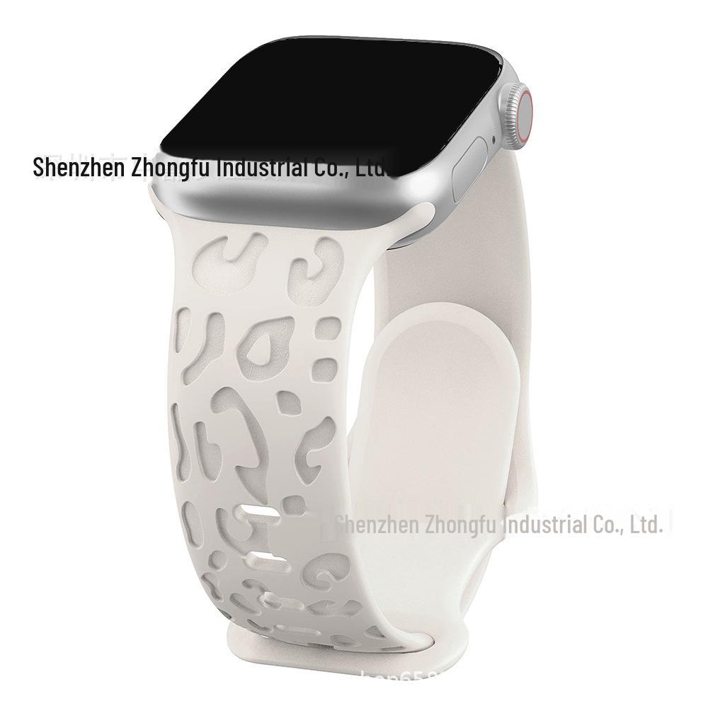 

Силиконовый ремешок с леопардовым принтом для Apple Watch Ultra S9 (41мм/40мм/45мм/49мм) 42/44/45/49mm