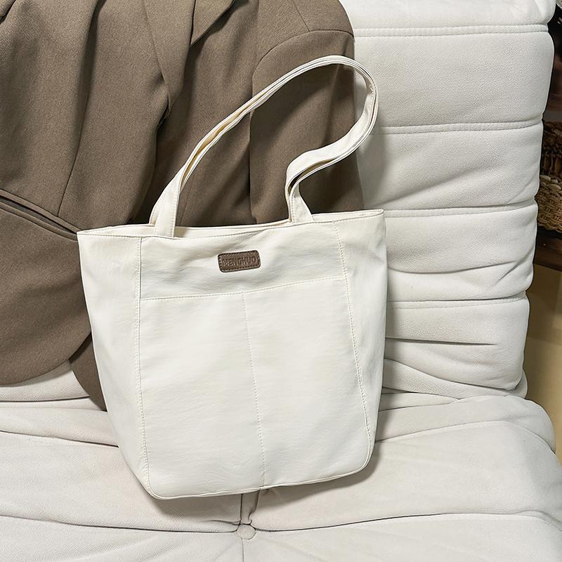 Large Capacity Canvas Bag Student Class Commuter Tote Bag