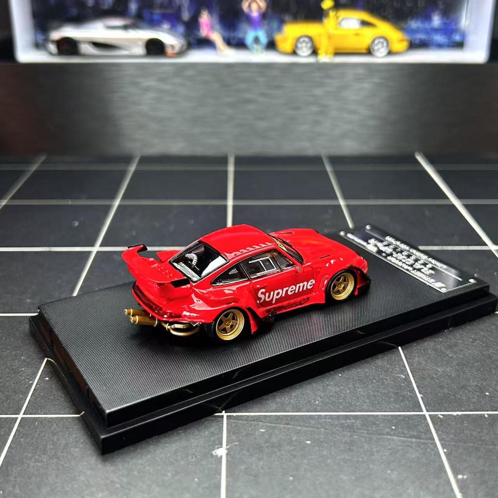 Diecast SW 1:64 Scale Porsche RWB 993 911 Alloy Car Model Collectible Toy Gift Souvenir Display Ornament