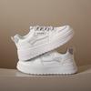 Spring and Summer  New White Shoes Women's Sports Ins Fashionable Thick-Soled Contrast Color Lace Up Casual Low-Cut Sneakers Women