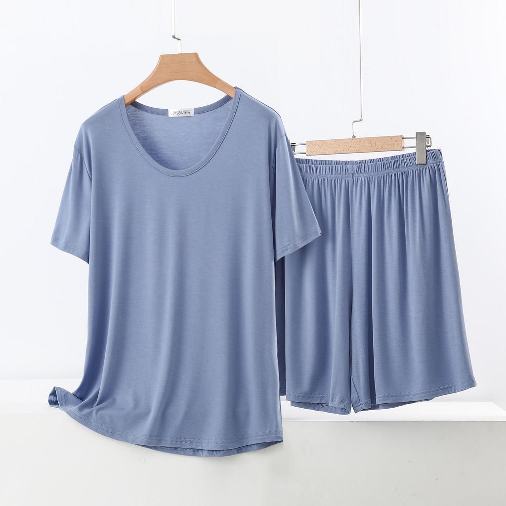 Women's Summer Short-Sleeve Suit: Modal T-Shirt & Slim Shorts Two-Piece Set - Casual, Sporty, Outdoor, or Loungewear