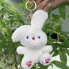Adorable Plush Bunny And Bear Keychain Pendant With Soft Short Fur For Accessories Cute