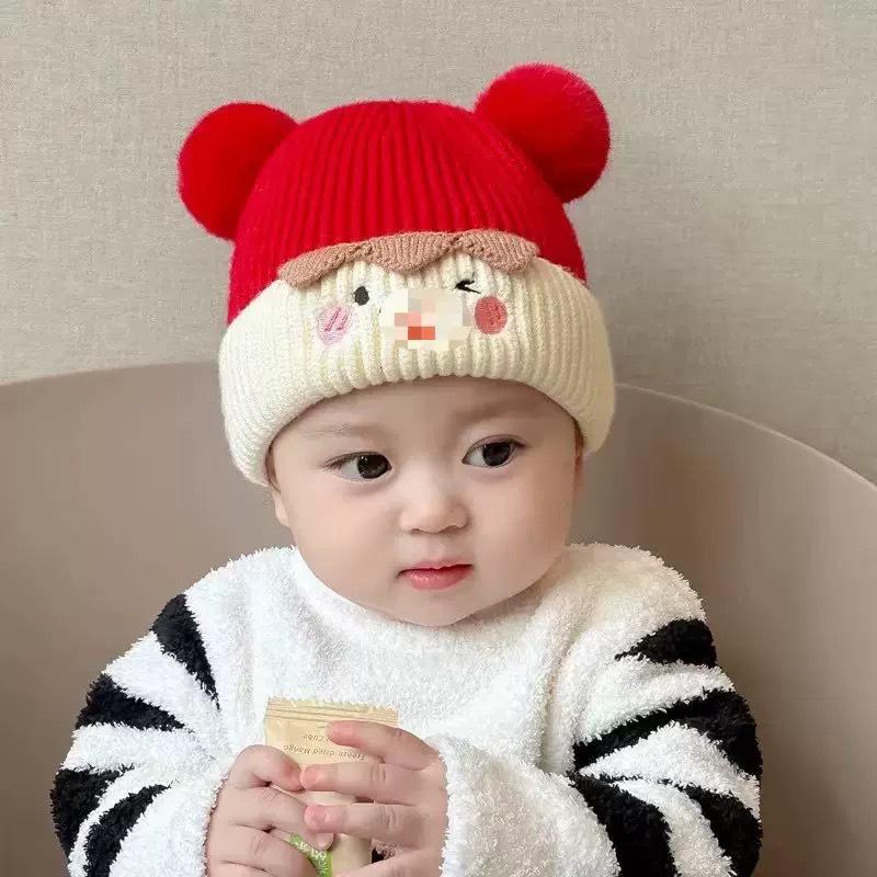 Korean Style Cozy Knit Wool Baby Hat with Ear Protection for Boys & Girls - Winter Windproof & Warm