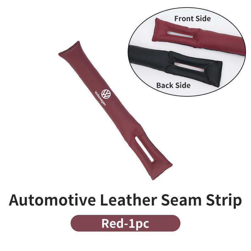 Automotive Two-tone Leather Seam Strip Leak-Proof Auto Seat Gap Plug For VW GTI Polo Passat Scirocco Golf Tiguan GTE Sportcoupe