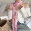 Cravat Rose Flower Scarf Wrap Polka Dot Scarves All-match Long Silk Scarf  Women