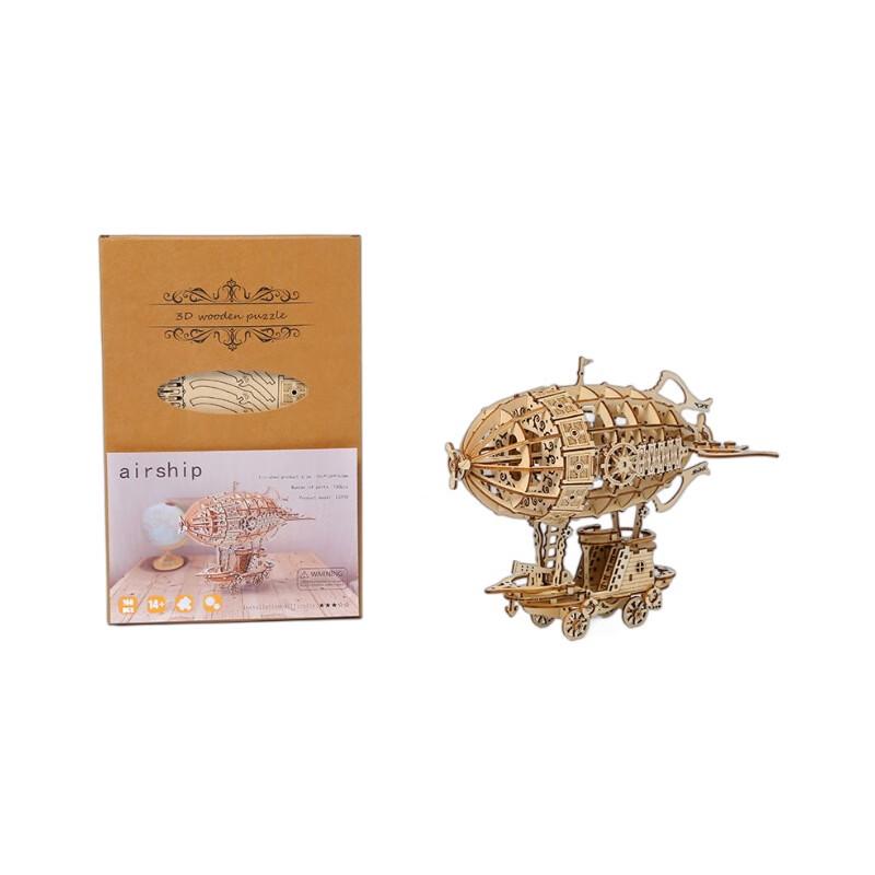 Chengchen 3D Wooden DIY Airship Puzzle Model