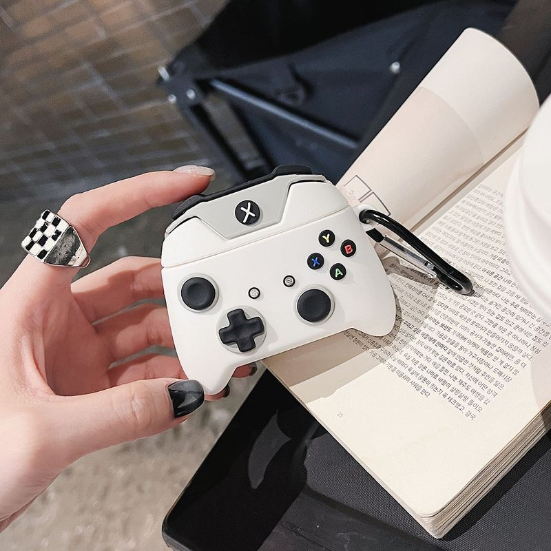 

Handle Huawei Freeclip Headset Protective Cover Freebuds4 Earphone Case 5i Apple Bluetooth Freebuds Pro4 Protective Case Buds 6i/4e New Arrival SE3 Apple AirPods 4 [White Game handle] send Hook