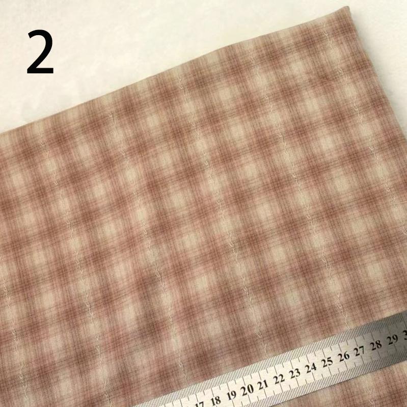 Bargain price Japanese Yarn-dyed Fabric DIY Handmade Bag Doll Quilting Craft Patchwork Fabric 100% Cotton Sewing Cloth 50*70CM
