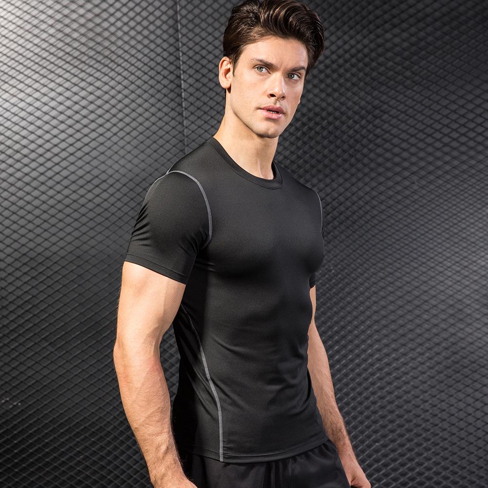 Men's Quick-Dry Elastic Training T-Shirt - Short Sleeve Sportswear 1003