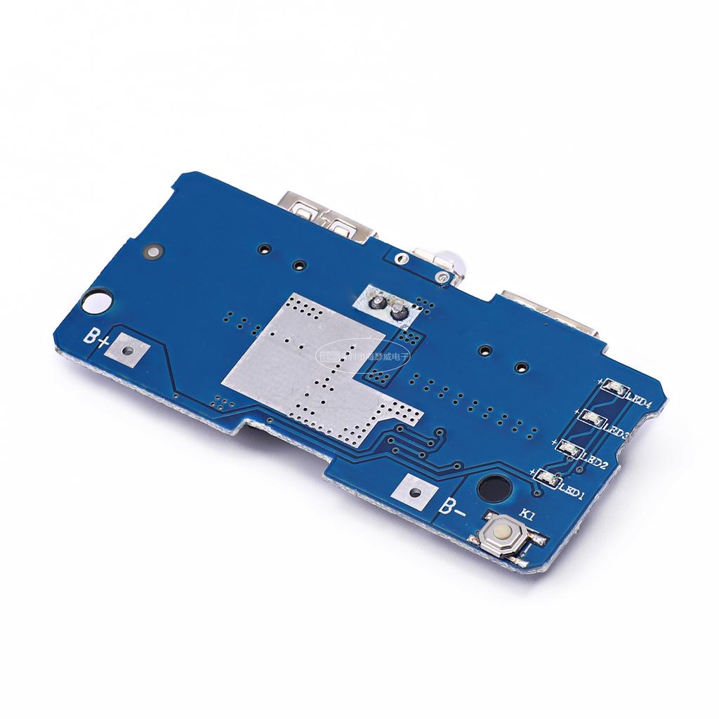 18650 Dual Micro USB 3,7V auf 5V 2A Boost Mobile Powerbank DIY 18650 Lithium-Batterieladegerät Leiterplatte Step-Up-Modul mit LED