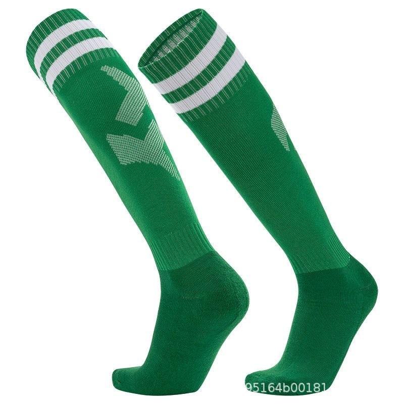 Football Socks, Stockings, Thickened Towel Bottom Socks, Football Adult Sweat-absorbing Non-slip Sports Socks, Striped Over Knee Children