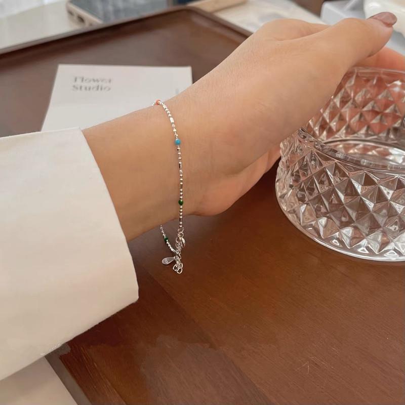 IU Rainbow Bead Necklace: Women s Luxury Clavicle Chain, Ins Style