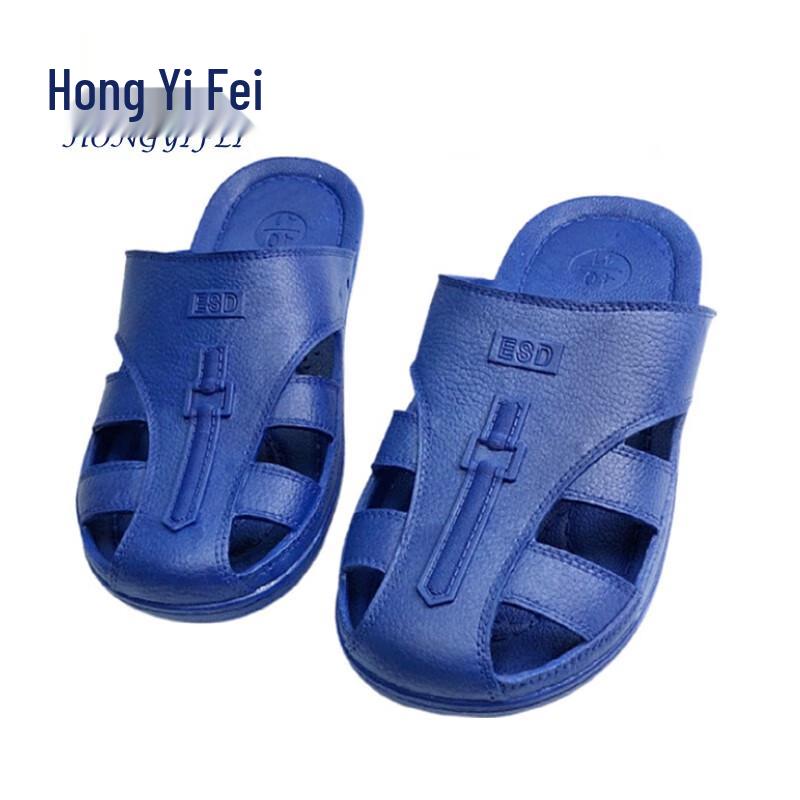 Hongyifei ESD Breathable Anti-static SPU Toe Cap Sandals 42 синий