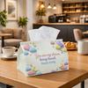 1pc Romantic Fantasy Tissue Box | Multi-functional Napkin Dispenser, Two Sizes Available Suitable for Home, Parties, Car Decoration Cloud Moon Typogra